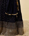 alt message - Mohey Women Indigo Blue Sequined Lehenga image number 2