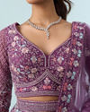 Mohey Women Purple Elegance Royale Lehenga