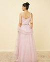 Mohey Women Rosewater Pink Floral Patterned Lehenga