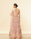 Mohey Women Peach Fuzz Floral Print Lehenga