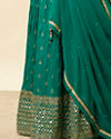 Mohey Women Fern Green Buta Print Lehenga