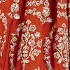 Rust Orange Floral Medallion Patterned Lehenga