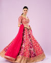 Mohey Women Pink Royal Affair Lehenga