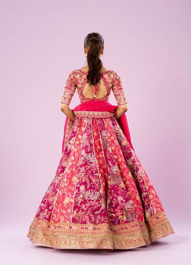 Mohey Women Pink Royal Affair Lehenga