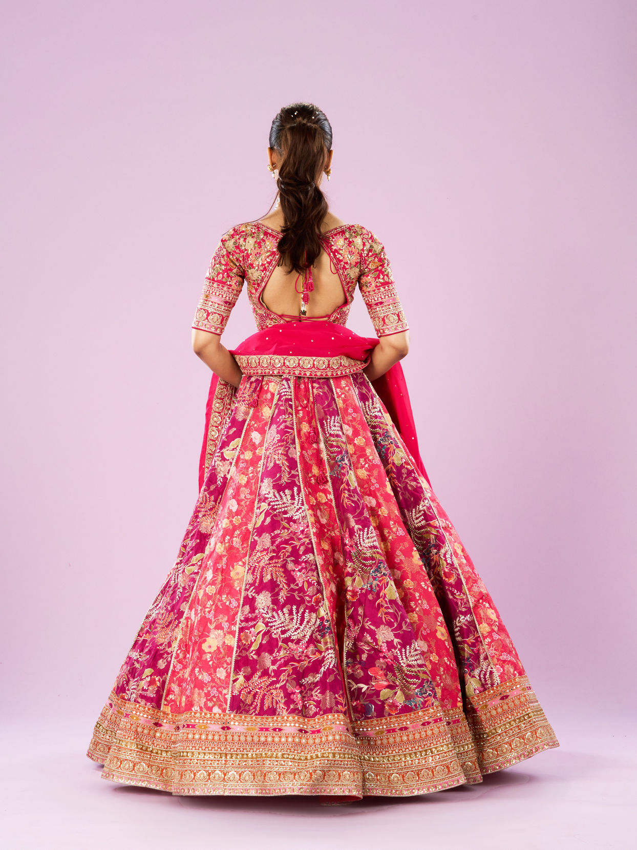Mohey Women Pink Royal Affair Lehenga