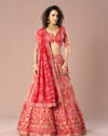 Mohey Women Fetching Dark Red Lehenga