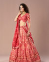 Mohey Women Fetching Dark Red Lehenga