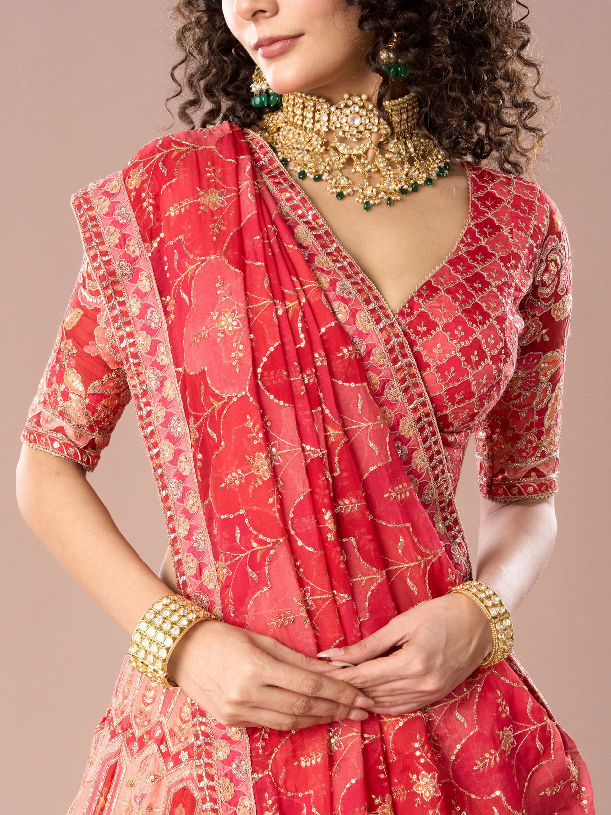 Mohey Women Fetching Dark Red Lehenga