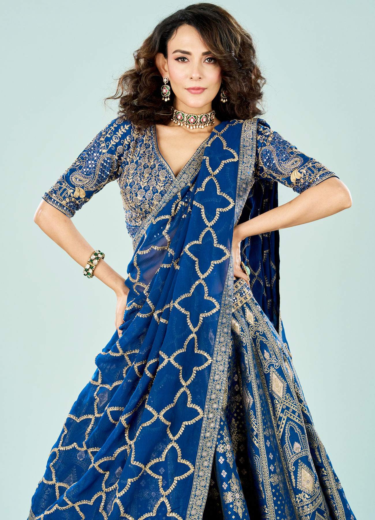 Mohey Women Moonlit Glow Lehenga