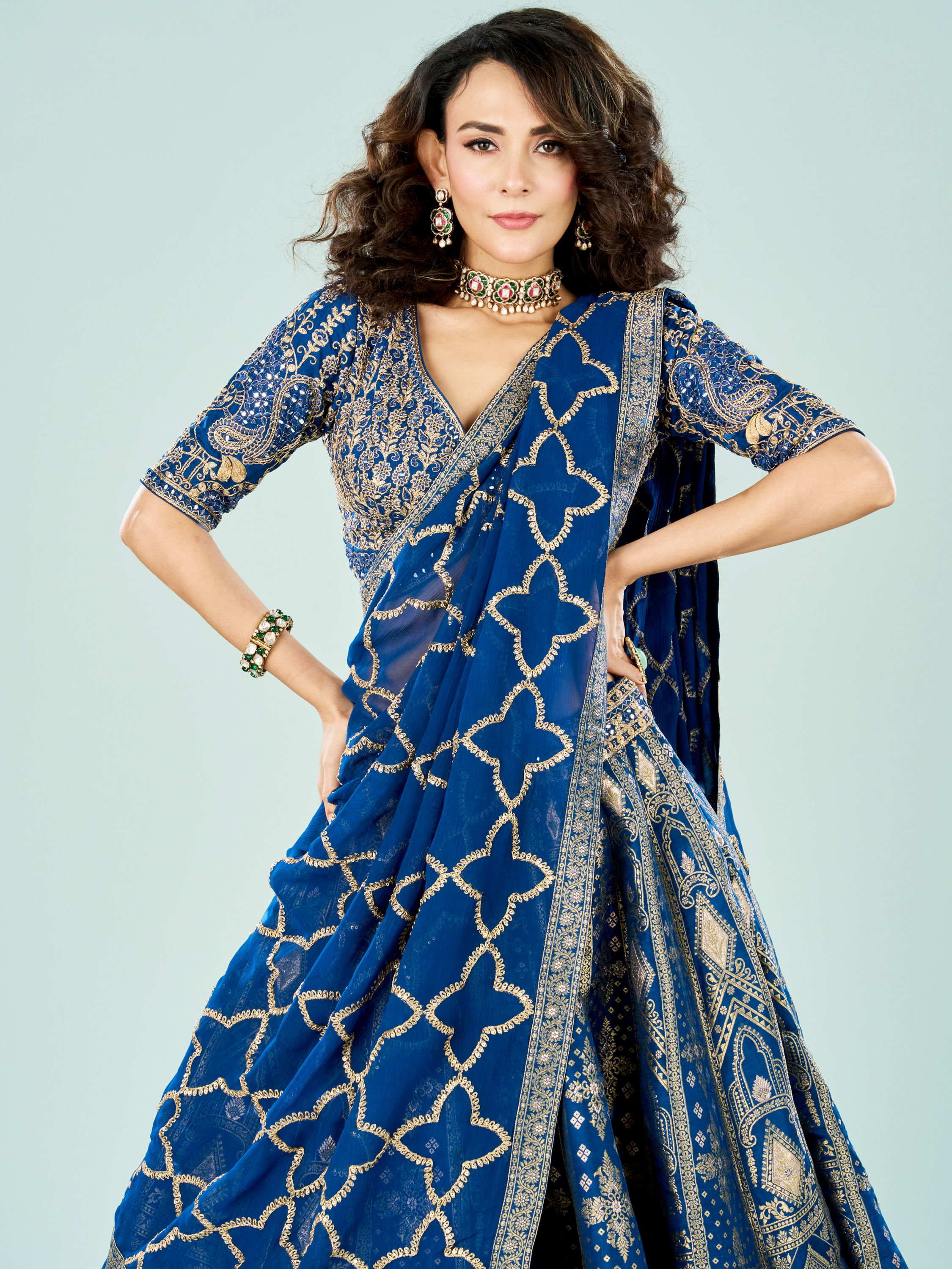 Mohey Women Moonlit Glow Lehenga