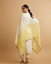 Mohey Women Cream Buta Sequinned Straight Suit with Bandhani Dupatta