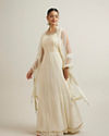 Mohey Women Exquisite Cream Georgette Anarkali Suit