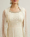 Mohey Women Exquisite Cream Georgette Anarkali Suit