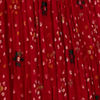 Bright Red Bandhani Patterned Sequinned Anarkali Suit