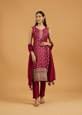 Mohey Women Purple Essence Straight Suit