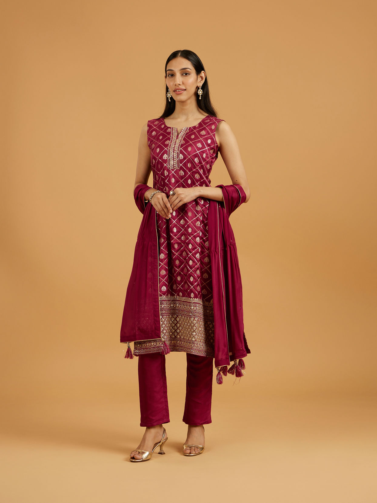Mohey Women Purple Essence Straight Suit