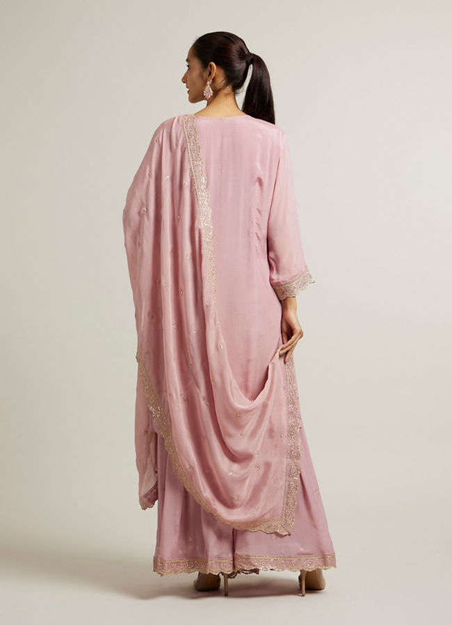 Mohey Women Light Purple Bel Buti Patterned Suit with Sequin Work