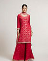 Red Radiance Palazzo Suit