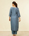 Mohey Women Dark Grey Buta Printed Pallazo Suit
