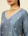 Mohey Women Dark Grey Buta Printed Pallazo Suit