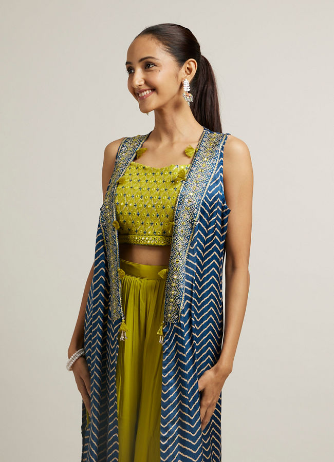 Mohey Women Satin Splendor Stiched Indo Western Collection