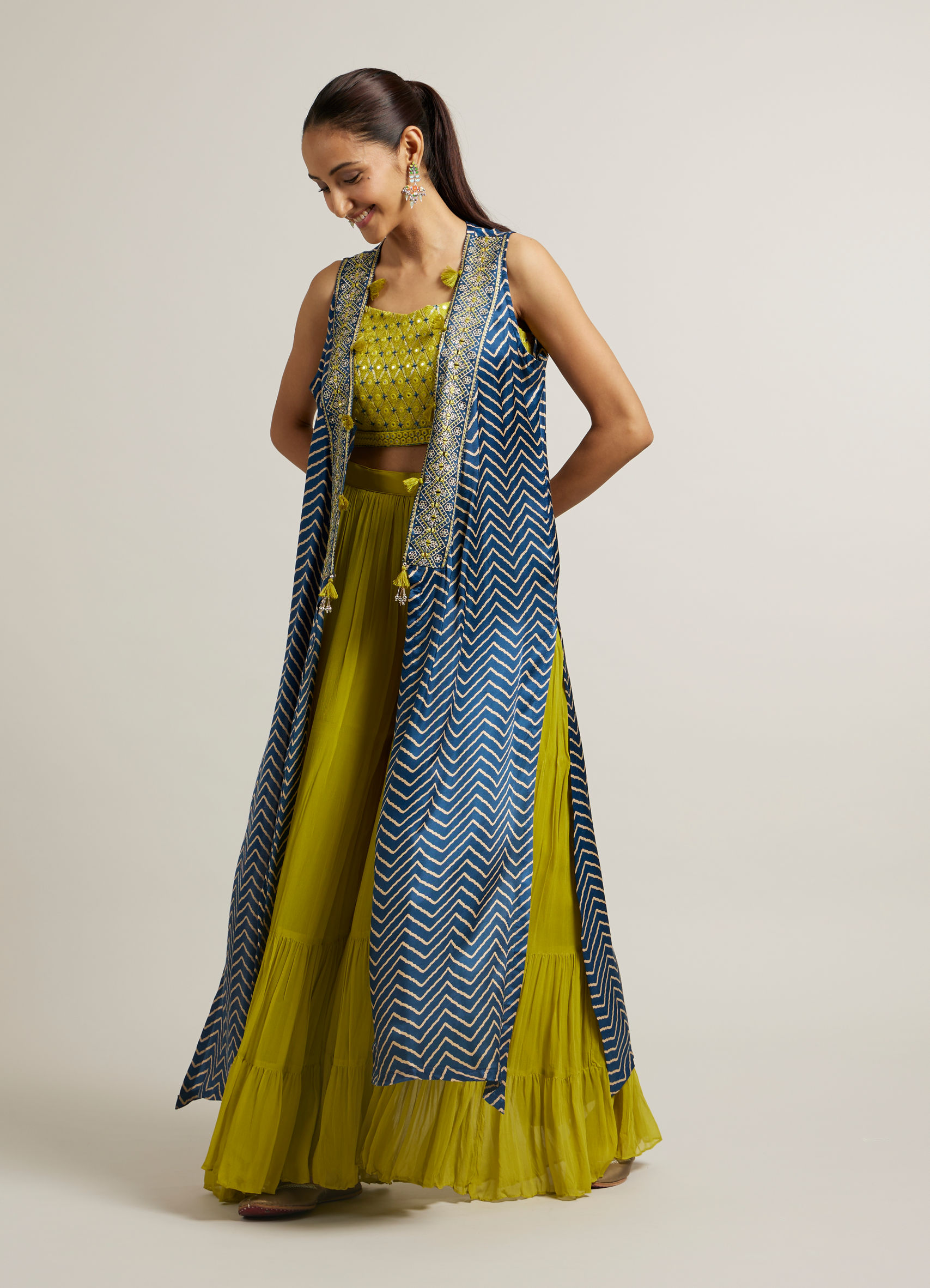 manyavar dresses for ladies Buy Satin Splendor Stiched Indo Western Collection Women Online manyavar engagement dress for bride