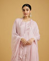 Mohey Women Elegant Pink Chinon Palazzo Suit