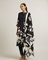 Mohey Women Ebony Black Floral Printed Straight Suit