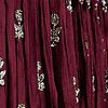 Dark Maroon Embroidered Anarkali Suit with Tassel Trims