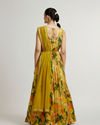 Mohey Women Dazzling Green Anarkali Suit