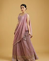 Mohey Women Spellbinding Purple Georgette Lehenga