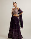 Mohey Women Purple Elegance Lehenga image number 2