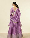 alt message - Mohey Women Purple Bel Buti Floral Patterned Lehenga Lehenga image number 4