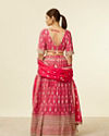 Mohey Women Rani Pink Imperial Floral Buta Patterned Lehenga Lehenga with Mirror work