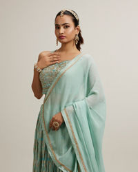 Mohey Women Exquisite Blue Lehenga