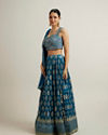 alt message - Mohey Women Glistening Yellow Radiance Lehenga image number 2