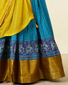Mohey Women Yellow Art Silk Lehenga with Mirror Work