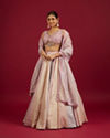 Mohey Women Purple Art Silk Lehenga with Sequin Work