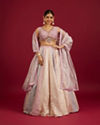 Purple Art Silk Lehenga with Sequin Work