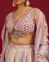 Mohey Women Purple Art Silk Lehenga with Sequin Work image number 3