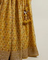 alt message - Mohey Women Glistening Yellow Radiance Lehenga image number 3