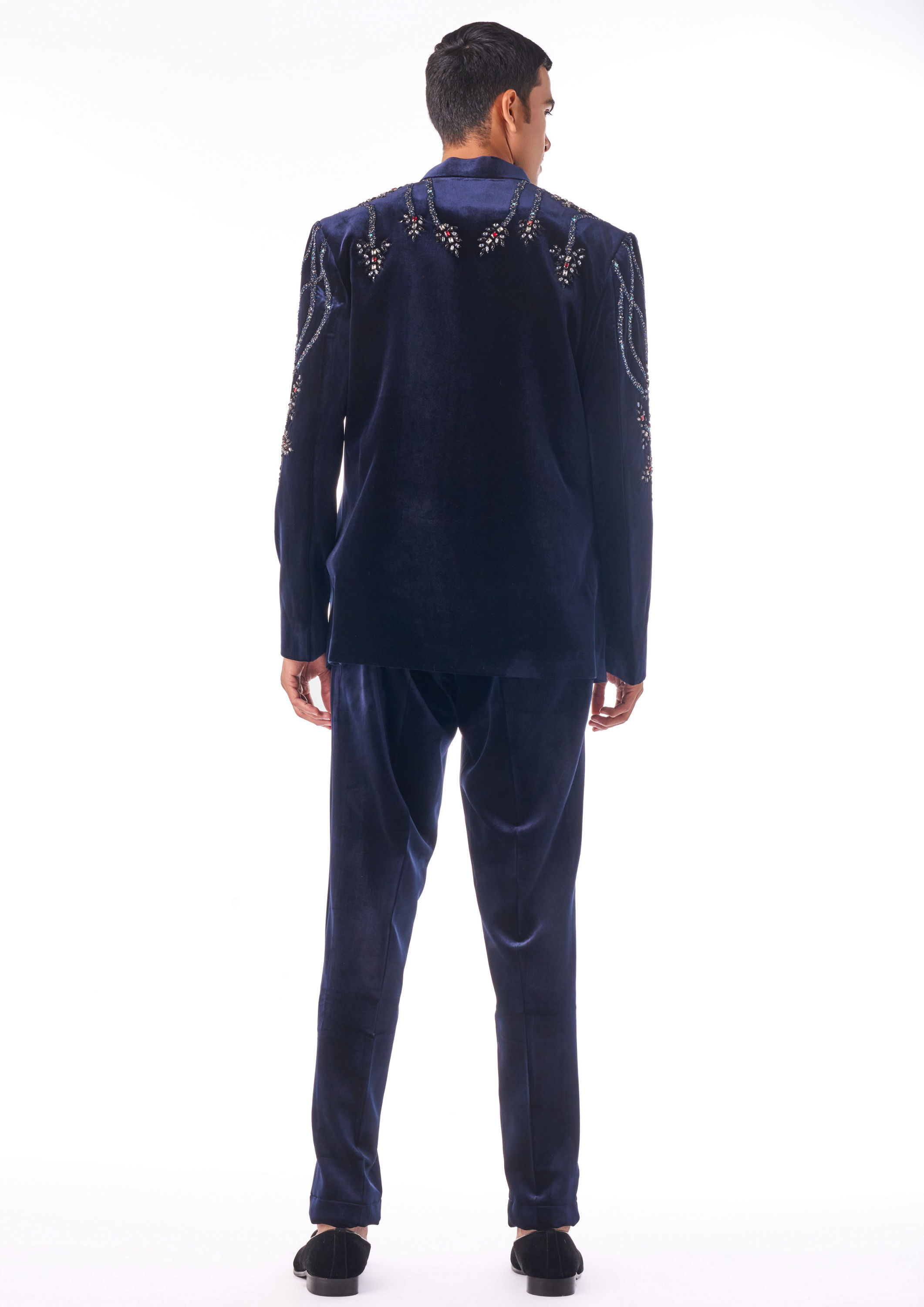 Twamev Men Midnight Stonework Indo Western