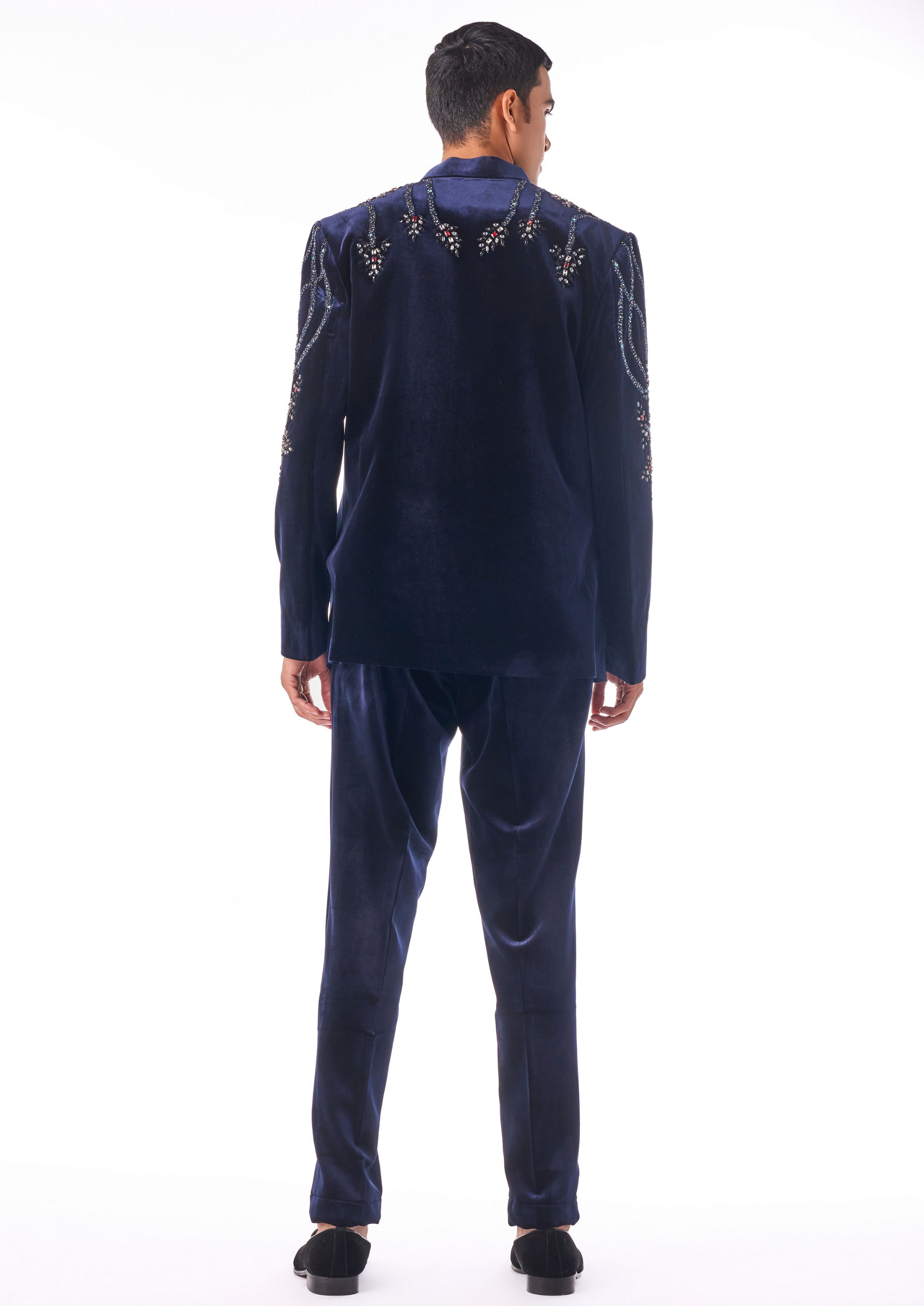 Twamev Men Midnight Stonework Indo Western
