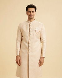 Manyavar Men Royal Peach Sherwani