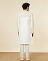 Manyavar Men Cream Aari Embroidered Sherwani Set