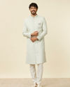 Manyavar Men Light Mid Green Achkan Style Sherwani Set