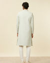 Manyavar Men Light Mid Green Achkan Style Sherwani Set