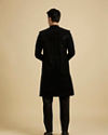 Manyavar Men Blue Velvet Charm Sherwani