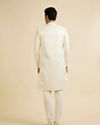 Manyavar Men Warm White Stone Work Wedding Sherwani