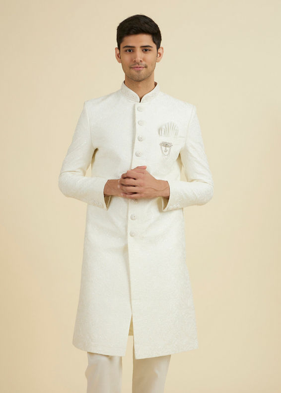 Manyavar Men Ethereal Monochrome Majestic Sherwani